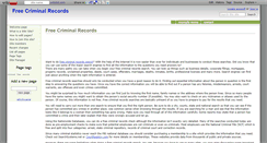 Desktop Screenshot of free-criminalrecords.wikidot.com