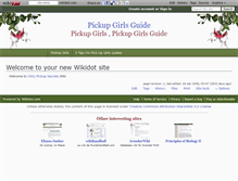 Tablet Screenshot of pickupgirls.wikidot.com