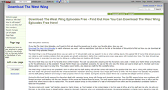 Desktop Screenshot of downloadthewestwing.wikidot.com