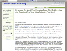 Tablet Screenshot of downloadthewestwing.wikidot.com