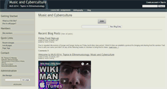 Desktop Screenshot of musicandcyberculture.wikidot.com