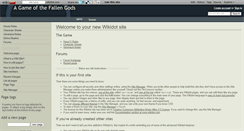 Desktop Screenshot of fallengods.wikidot.com