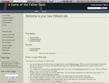 Tablet Screenshot of fallengods.wikidot.com