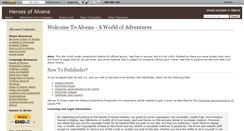 Desktop Screenshot of heroesofalvena.wikidot.com