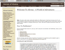 Tablet Screenshot of heroesofalvena.wikidot.com