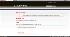 Desktop Screenshot of d20universo.wikidot.com