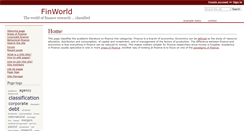 Desktop Screenshot of finworld.wikidot.com