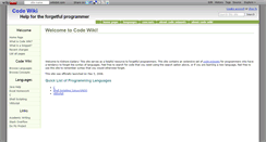 Desktop Screenshot of codewiki.wikidot.com