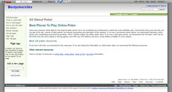 Desktop Screenshot of bestpokersites.wikidot.com