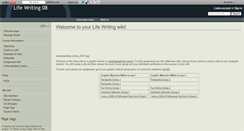 Desktop Screenshot of lifewriting08.wikidot.com
