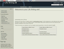 Tablet Screenshot of lifewriting08.wikidot.com