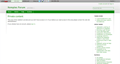 Desktop Screenshot of kempies-forum.wikidot.com