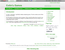 Tablet Screenshot of colingame.wikidot.com