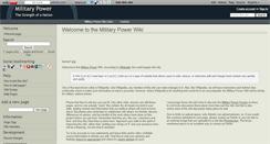 Desktop Screenshot of militarypower.wikidot.com