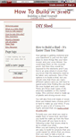 Mobile Screenshot of howtobuildashed.wikidot.com