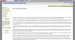Desktop Screenshot of downloadburnnoticeepisodes.wikidot.com