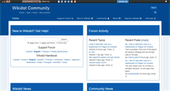Desktop Screenshot of community.wikidot.com