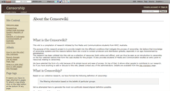 Desktop Screenshot of censorship.wikidot.com