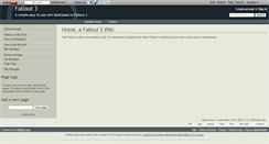 Desktop Screenshot of fallout3.wikidot.com
