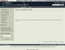Tablet Screenshot of fallout3.wikidot.com