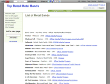 Tablet Screenshot of metalbands.wikidot.com