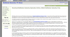 Desktop Screenshot of battlestargalactica.wikidot.com