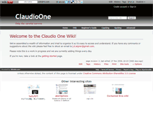 Tablet Screenshot of claudioone.wikidot.com