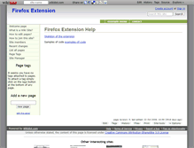 Tablet Screenshot of firefox-extension.wikidot.com