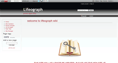 Desktop Screenshot of lifeograph.wikidot.com