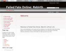 Tablet Screenshot of failedfaterebirth.wikidot.com