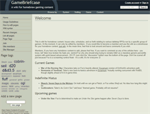 Tablet Screenshot of gamebrief.wikidot.com