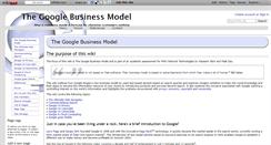 Desktop Screenshot of googlebusinessmodel.wikidot.com