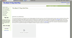 Desktop Screenshot of 17daydietonline.wikidot.com