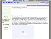 Tablet Screenshot of 17daydietonline.wikidot.com