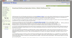 Desktop Screenshot of dollhouse-episodes.wikidot.com