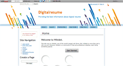 Desktop Screenshot of digitalresume.wikidot.com