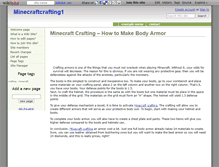 Tablet Screenshot of minecraftcrafting1.wikidot.com