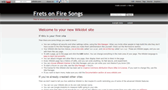 Desktop Screenshot of fretsonfiresongs.wikidot.com