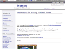 Tablet Screenshot of biomag.wikidot.com