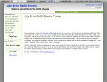 Tablet Screenshot of litebriterefillsheets.wikidot.com