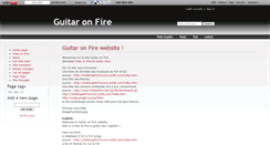 Desktop Screenshot of guitar-on-fire.wikidot.com