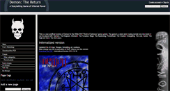 Desktop Screenshot of demonthereturn.wikidot.com