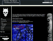 Tablet Screenshot of demonthereturn.wikidot.com