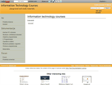 Tablet Screenshot of itc.wikidot.com