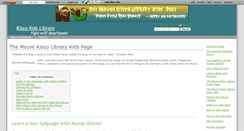 Desktop Screenshot of mtkiscolibrarykids.wikidot.com