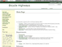 Tablet Screenshot of bikehighways.wikidot.com