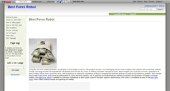 Desktop Screenshot of bestforexrobot.wikidot.com