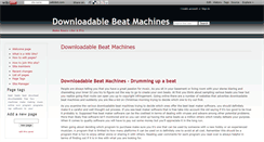 Desktop Screenshot of downloadablebeatmachines.wikidot.com