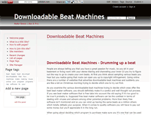 Tablet Screenshot of downloadablebeatmachines.wikidot.com