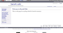 Desktop Screenshot of haruhi.wikidot.com